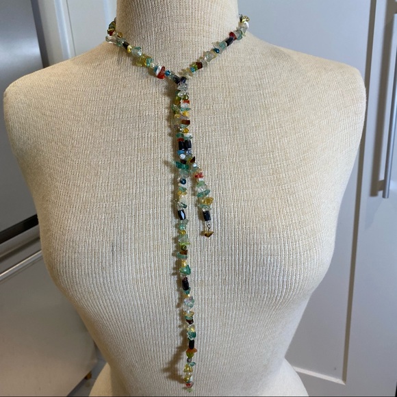 Multicolor Stone Magnetic Necklace - Picture 5 of 12